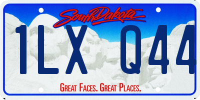 SD license plate 1LXQ44