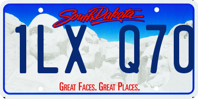 SD license plate 1LXQ70