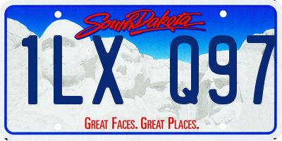 SD license plate 1LXQ97