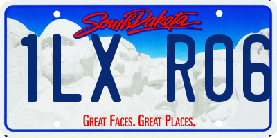 SD license plate 1LXR06
