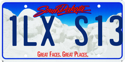SD license plate 1LXS13