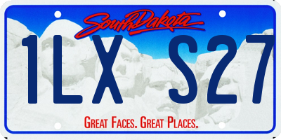 SD license plate 1LXS27