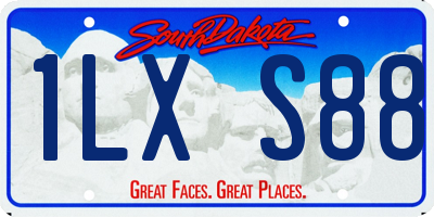 SD license plate 1LXS88