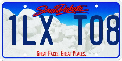 SD license plate 1LXT08