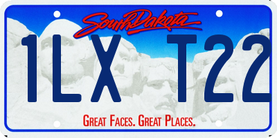 SD license plate 1LXT22