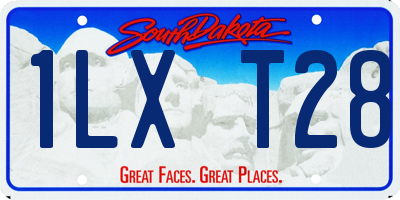 SD license plate 1LXT28