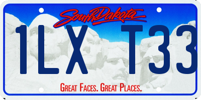SD license plate 1LXT33