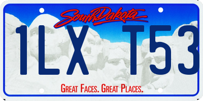 SD license plate 1LXT53