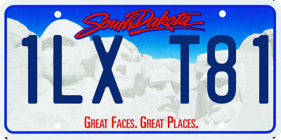 SD license plate 1LXT81