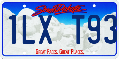 SD license plate 1LXT93