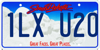 SD license plate 1LXU20