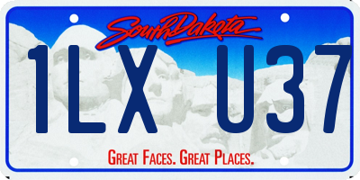 SD license plate 1LXU37
