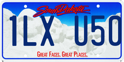 SD license plate 1LXU50