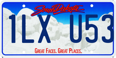SD license plate 1LXU53