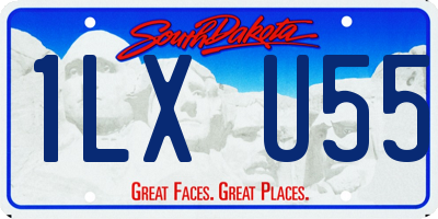 SD license plate 1LXU55