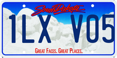 SD license plate 1LXV05