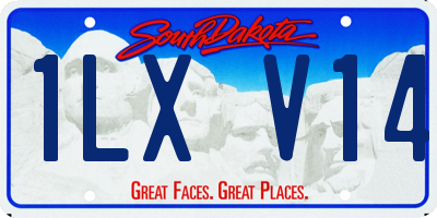 SD license plate 1LXV14