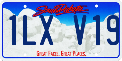 SD license plate 1LXV19