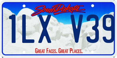 SD license plate 1LXV39