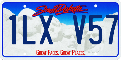SD license plate 1LXV57