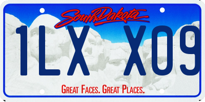 SD license plate 1LXX09