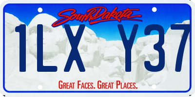 SD license plate 1LXY37