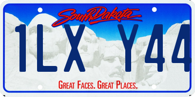SD license plate 1LXY44