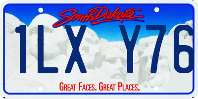 SD license plate 1LXY76