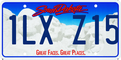 SD license plate 1LXZ15