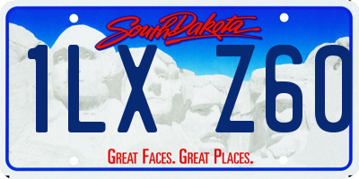 SD license plate 1LXZ60