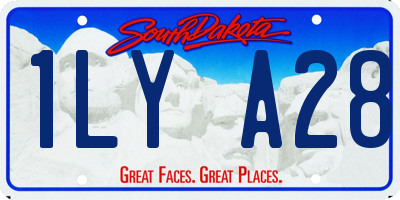 SD license plate 1LYA28