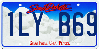 SD license plate 1LYB69