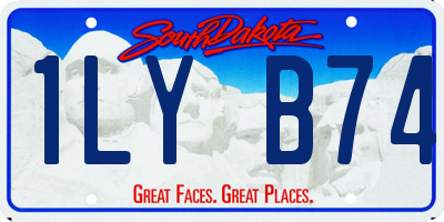 SD license plate 1LYB74
