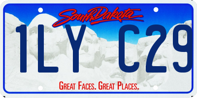 SD license plate 1LYC29