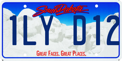 SD license plate 1LYD12