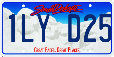 SD license plate 1LYD25