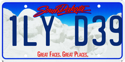 SD license plate 1LYD39