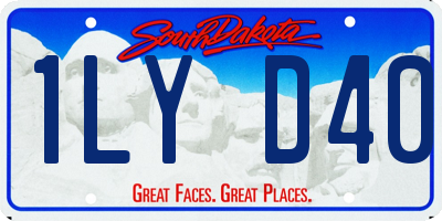 SD license plate 1LYD40