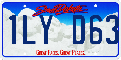 SD license plate 1LYD63