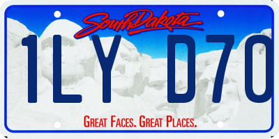 SD license plate 1LYD70