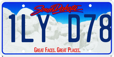 SD license plate 1LYD78