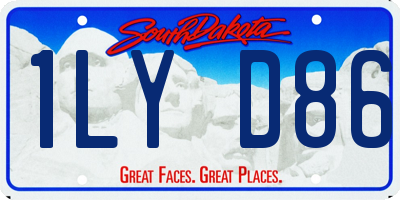 SD license plate 1LYD86