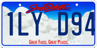 SD license plate 1LYD94