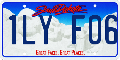 SD license plate 1LYF06