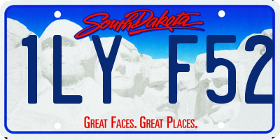 SD license plate 1LYF52