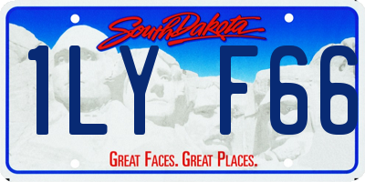 SD license plate 1LYF66
