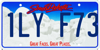 SD license plate 1LYF73