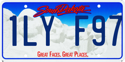 SD license plate 1LYF97