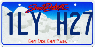 SD license plate 1LYH27