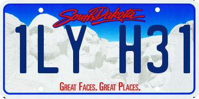 SD license plate 1LYH31